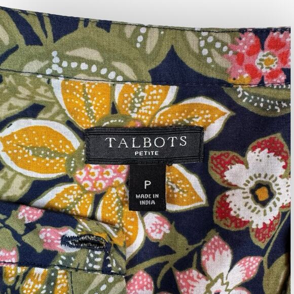 Talbots Petite Floral Shirt - Picture 2 of 6